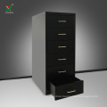 Hot sale 6 drawer cabinet knock down steel mobile drawer cabinet